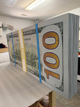 Load image into Gallery viewer, Big New Money Stack 3D ready to  hang wall Sculpture