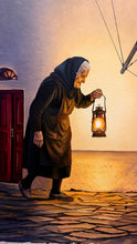 Load image into Gallery viewer, Moonlit Mykonos Original Oil painting