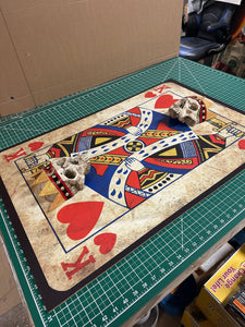 King and Queen of Spades Full Card Skullpture