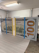 Load image into Gallery viewer, Big New Money Stack 3D ready to  hang wall Sculpture