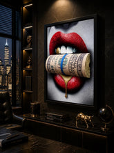 Load image into Gallery viewer, 3D PUT YOUR MONEY WHERE YOUR MOUTH IS GOLD EDITION Sculpture