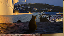 Load image into Gallery viewer, Moonlit Mykonos Original Oil painting