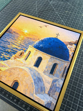 Load image into Gallery viewer, Santorini Light-Aegean  sunset Fine Art Canvas print