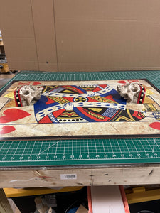 King and Queen of Spades Full Card Skullpture
