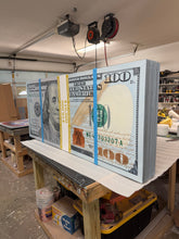 Load image into Gallery viewer, Big New Money Stack 3D ready to  hang wall Sculpture