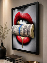 Load image into Gallery viewer, 3D PUT YOUR MONEY WHERE YOUR MOUTH IS GOLD EDITION Sculpture