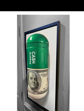Load image into Gallery viewer, Money Addiction giant pill sculpture