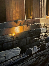 Load image into Gallery viewer, Moon lit Parthenon Greece Original Oil Painting on Canvas