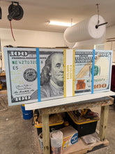 Load image into Gallery viewer, Big New Money Stack 3D ready to  hang wall Sculpture
