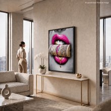 Load image into Gallery viewer, 3D PUT YOUR MONEY WHERE YOUR MOUTH IS Pink EDITION Sculpture