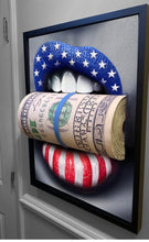 Load image into Gallery viewer, 3D PUT YOUR MONEY WHERE YOUR MOUTH IS American Dream EDITION Sculpture