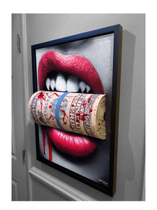 Limited Edition Blood Money 3D MONEY Sculpture