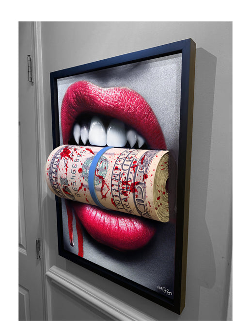 Limited Edition Blood Money 3D MONEY Sculpture