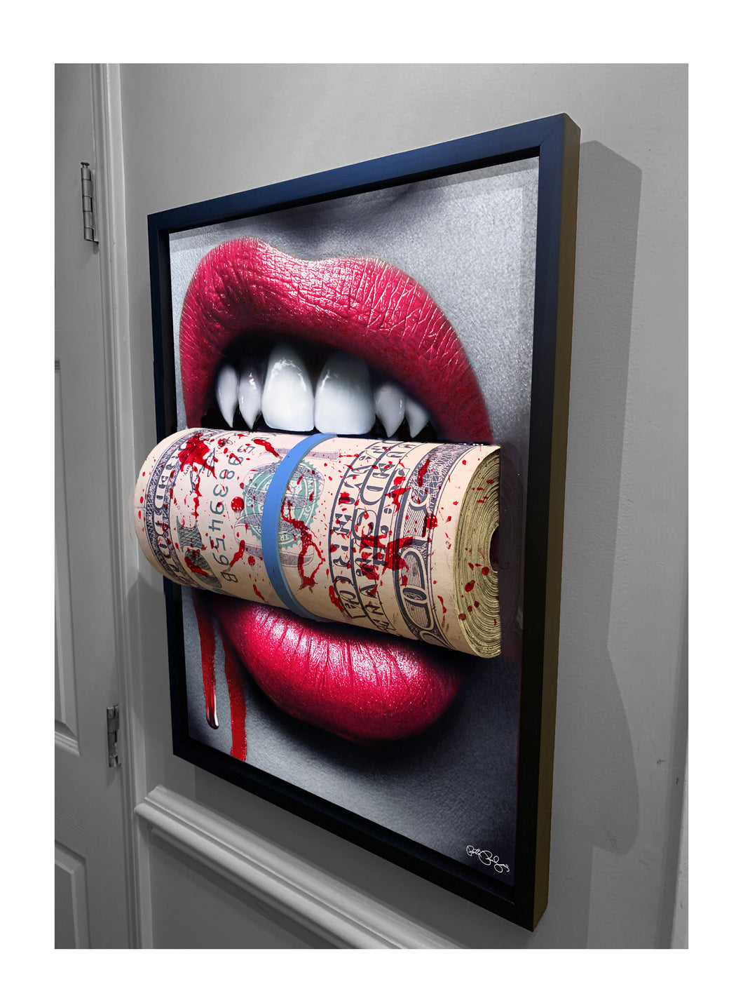 Limited Edition Blood Money 3D MONEY Sculpture