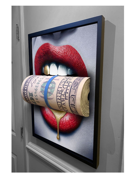 3D PUT YOUR MONEY WHERE YOUR MOUTH IS GOLD EDITION Sculpture