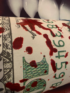 Limited Edition Blood Money 3D MONEY Sculpture