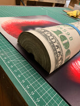 Load image into Gallery viewer, Put Your Money Where Your Mouth Is 3D MONEY Sculpture