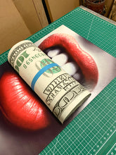 Load image into Gallery viewer, Put Your Money Where Your Mouth Is 3D MONEY Sculpture