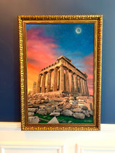 Load image into Gallery viewer, Acropolis Greece at Dusk Original Oil Painting on Canvas