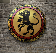 Load image into Gallery viewer, CERBERUS Triple Headed Hound Authentic Museum Replica Ancient Greek Hoplite Shield