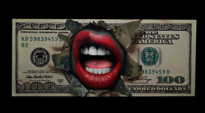 Money Talks Original Oil Painting on Linen